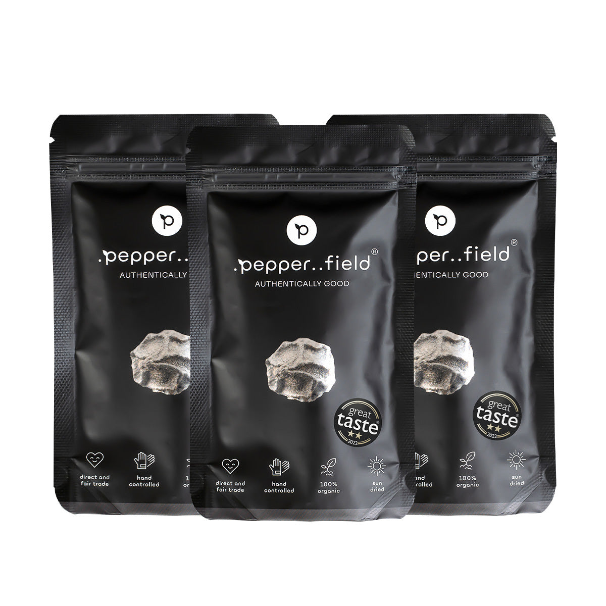 Multipack of Kampot black pepper (3× 50 g)