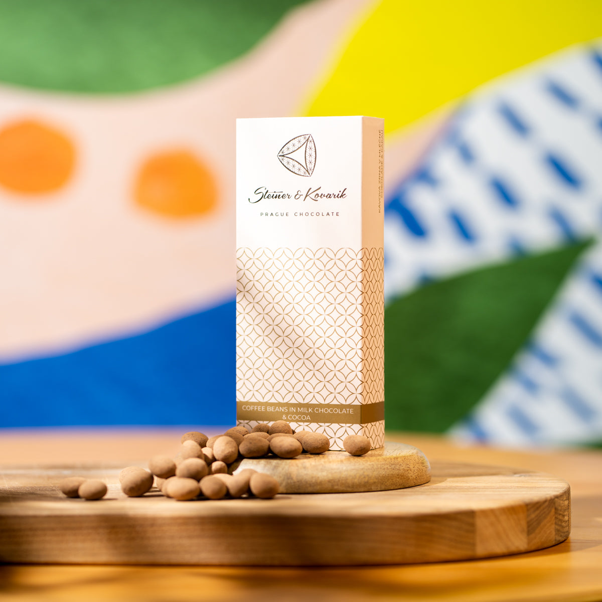 Coffee beans in milk chocolate and cocoa 130 g
