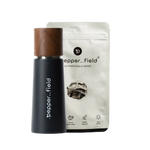 Moulin gris foncé .pepper..field original + Poivre de Kampot noir (20 g)