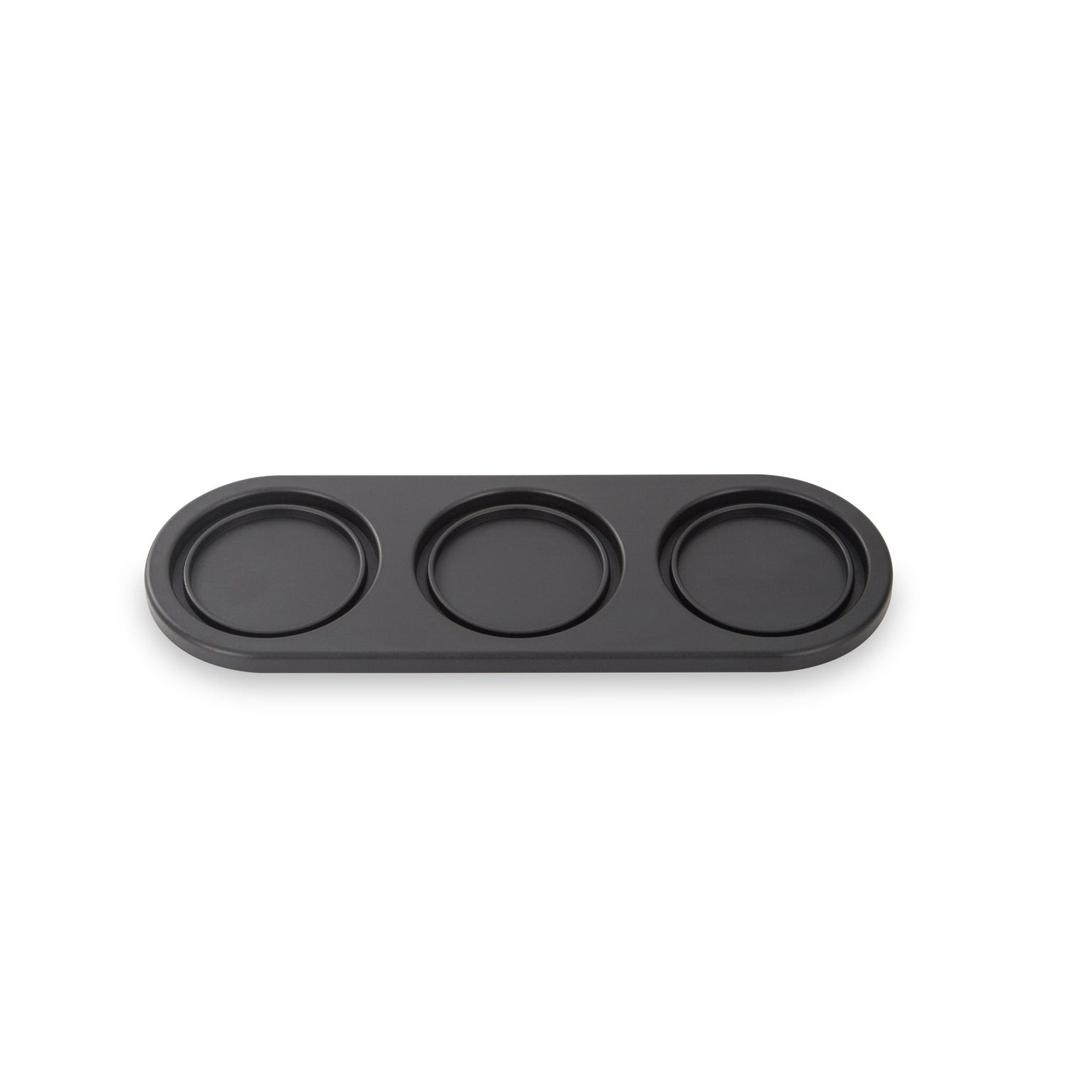 FinaMill base for 3 containers, black