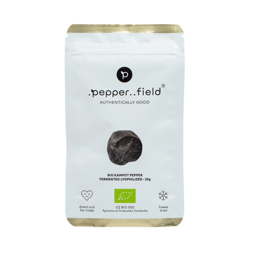 Poivre de Kampot BIO fermenté, lyophilisé et salé