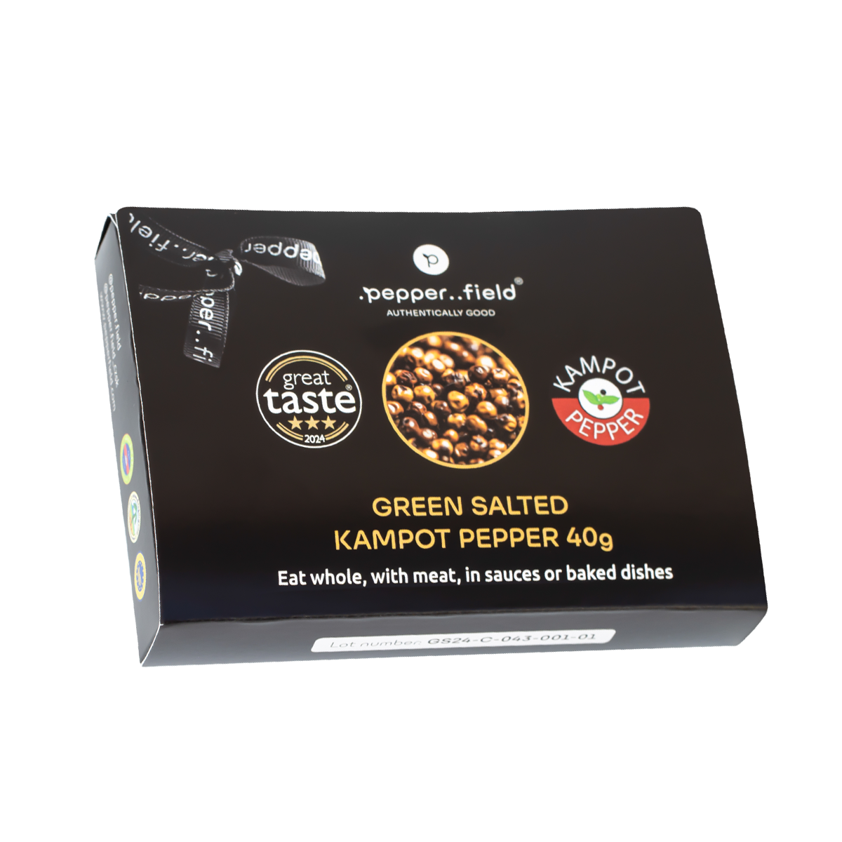 Gift Package – green Kampot  pepper in salt flower 40 g