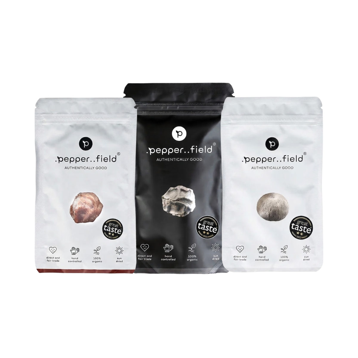3 kampotské pepře, černý 50 g, bílý 20 g a červený 20 g každé 3 měsíce
