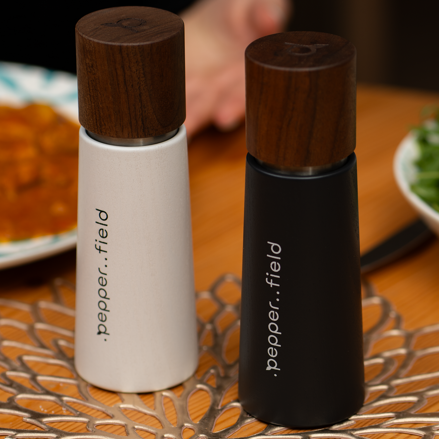 Mlýnek .pepper..field original na pepř a sůl (bílý + tmavě šedý)