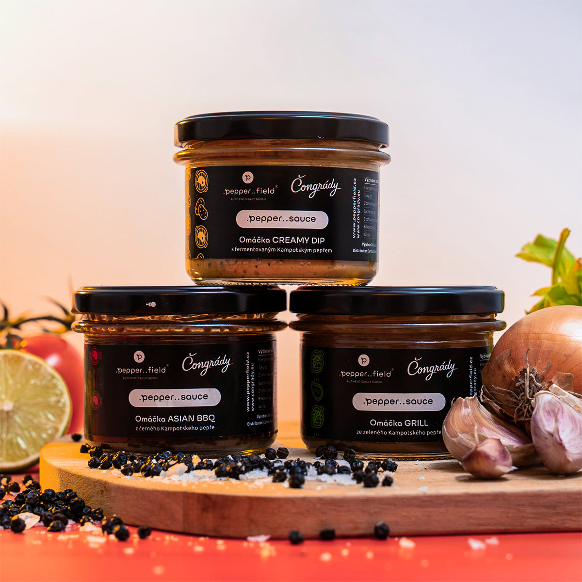 VÝHODNÝ TROJSET grilovacích omáček 3×170 g