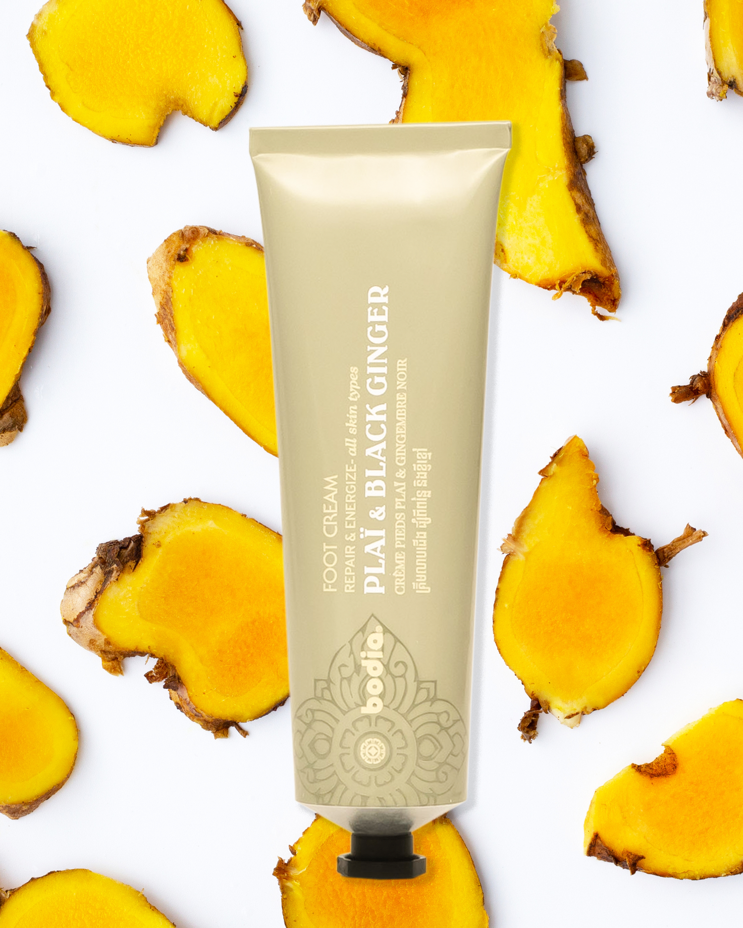 Krém na nohy – zázvor plai & černý zázvor