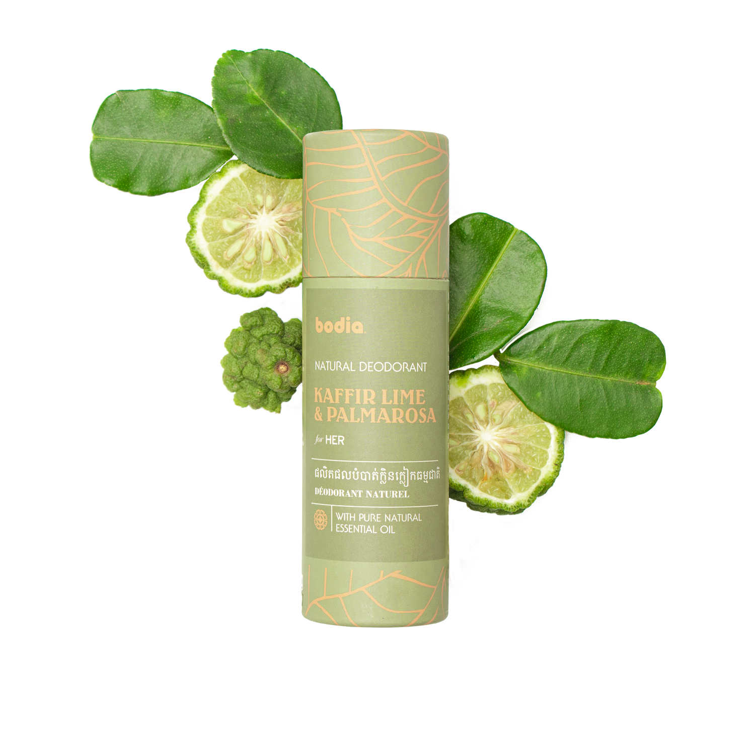 Přírodní deodorant – kafrová limeta & palmarosa