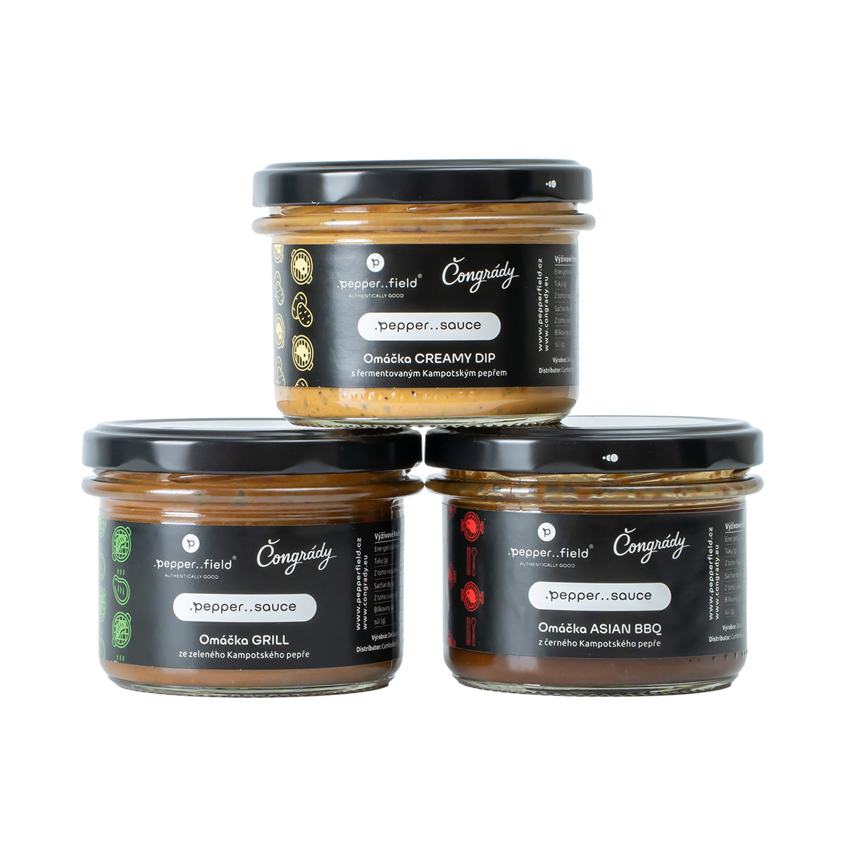 VÝHODNÝ TROJSET grilovacích omáček 3×170 g